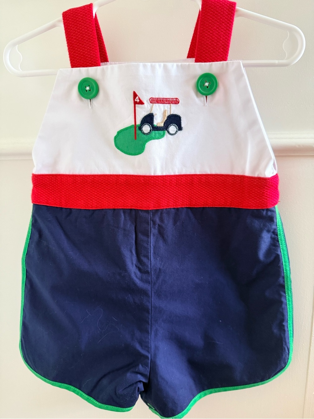 NWT The Beaufort Bonnet Company Golf Cart Romper 12-18M TBBC